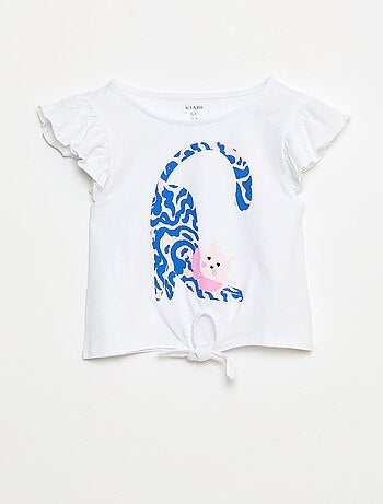 T-shirt casual en jersey coton