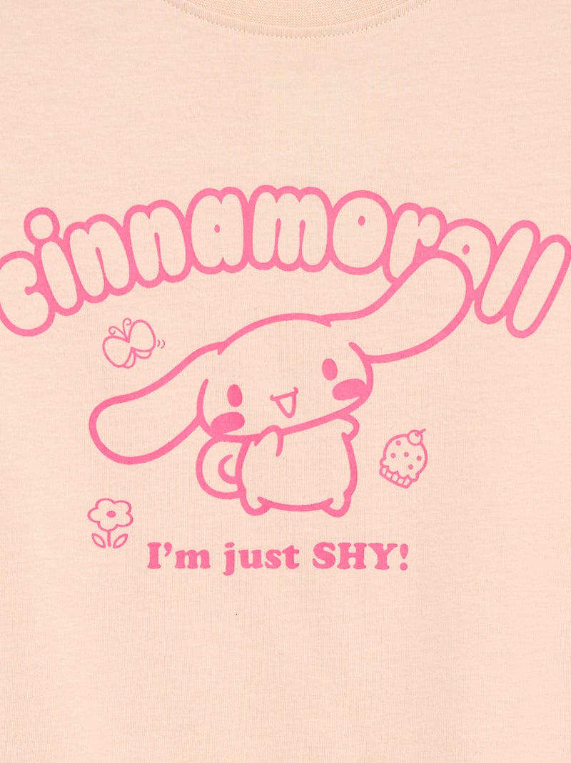 T-shirt 'Cinnamoroll' 'Hello kitty & friends' en jersey coton Rose - Kiabi