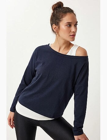 T-shirt col bateau manches longues istanbul