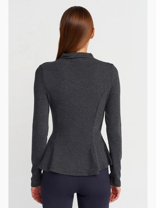 T-shirt col lange mouwen peplum aansluitend dilvin - Kiabi T-shirt col lange mouwen peplum aansluitend dilvin - Kiabi