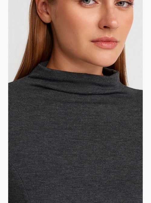T-shirt col lange mouwen peplum aansluitend dilvin - Kiabi T-shirt col lange mouwen peplum aansluitend dilvin - Kiabi