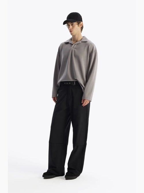 T-shirt col ouvert manches longues coupe ample giesto - Kiabi T-shirt col ouvert manches longues coupe ample giesto - Kiabi