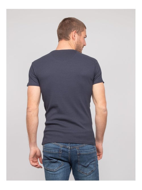 T shirt col rond coton cotelé walter - Kiabi