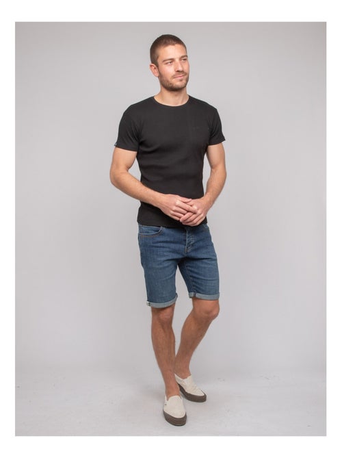 T shirt col rond coton cotelé walter - Kiabi T shirt col rond coton cotelé walter - Kiabi