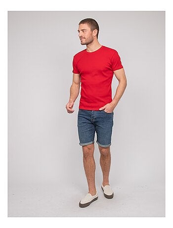 T shirt col rond coton cotelé walter