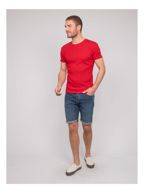 T shirt col rond coton cotelé walter - Kiabi T shirt col rond coton cotelé walter - Kiabi