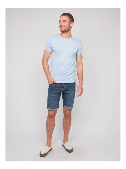 T shirt col rond coton warlof - Kiabi