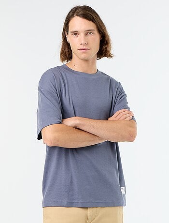 T-shirt col rond en coton