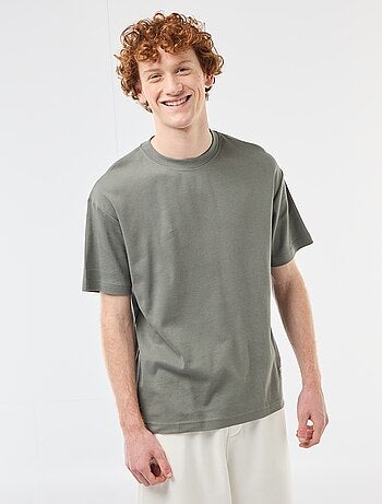 T-shirt col rond en coton
