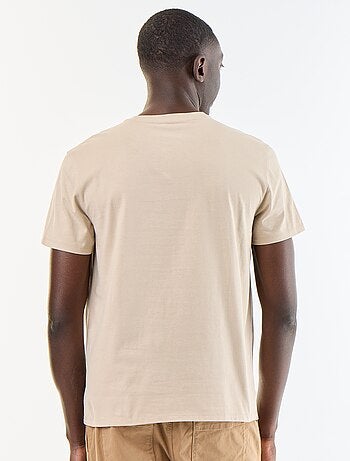 T-shirt en jersey uni à col rond pour homme