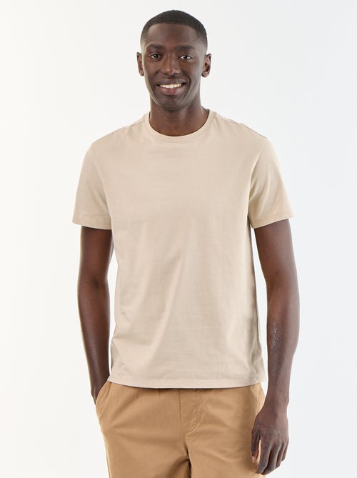T-shirt col rond homme en jersey uni - Kiabi T-shirt col rond homme en jersey uni - Kiabi