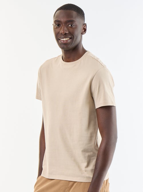 T-shirt col rond homme en jersey uni - Kiabi T-shirt col rond homme en jersey uni - Kiabi