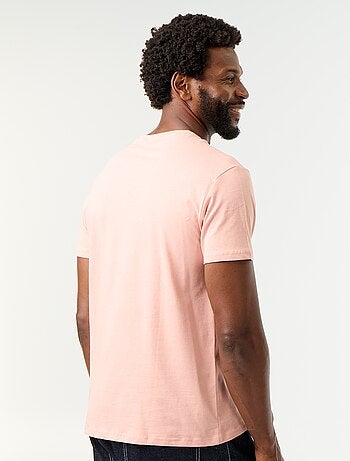 T-shirt en jersey uni à col rond pour homme