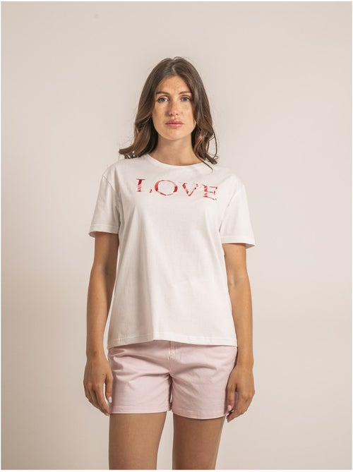 T-shirt col rond message fako - Kiabi