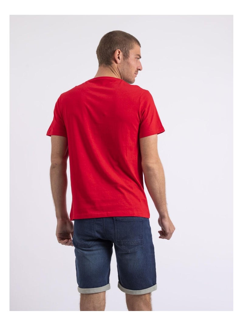 T-shirt col rond nalubad Rouge - Kiabi