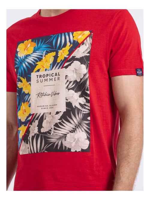 T-shirt col rond nirayman - Kiabi