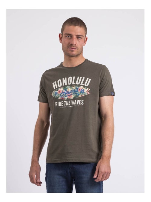 T-shirt col rond niroulio - Kiabi