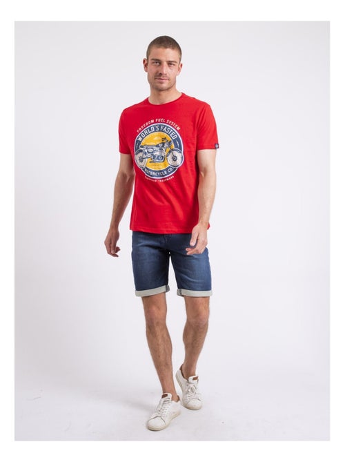 T-shirt col rond noucas - Kiabi