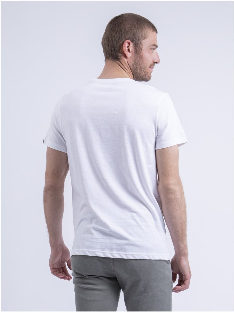 T-shirt col rond nuskino Blanc - Kiabi