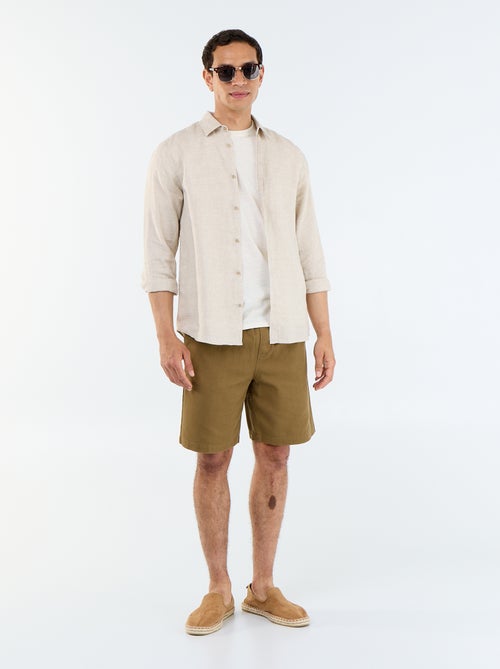 T-shirt col rond pour homme uni à manches courtes - Kiabi