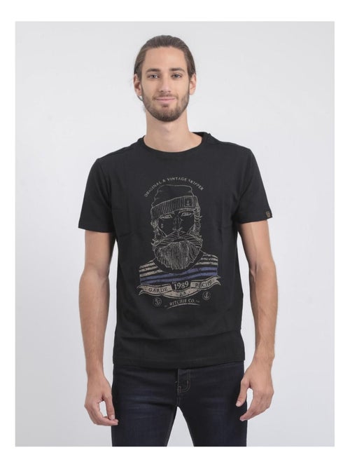 T-shirt col rond pur coton jabrun - Kiabi