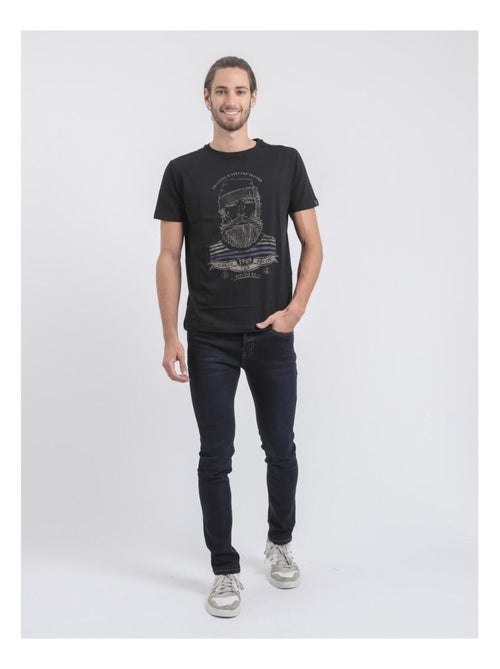 T-shirt col rond pur coton jabrun - Kiabi