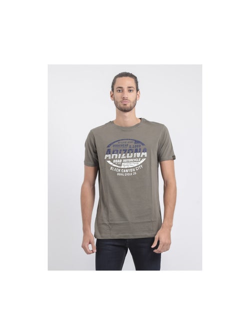 T-shirt col rond pur coton JACRAIG - Kiabi