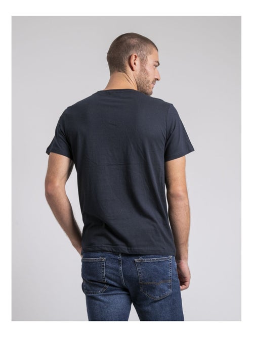 T-shirt col rond pur coton jamekong - Kiabi