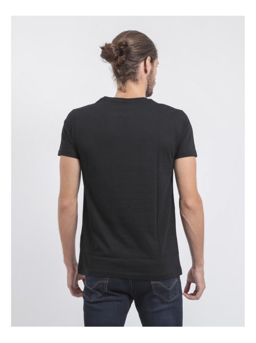 T-shirt col rond pur coton jamix - Kiabi