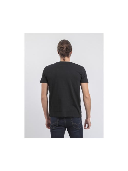 T-shirt col rond pur coton jardin - Kiabi