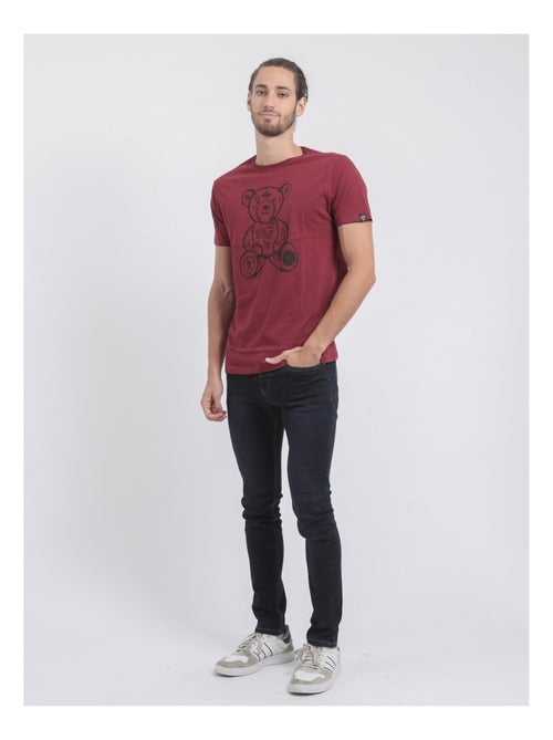 T-shirt col rond pur coton jibidel - Kiabi