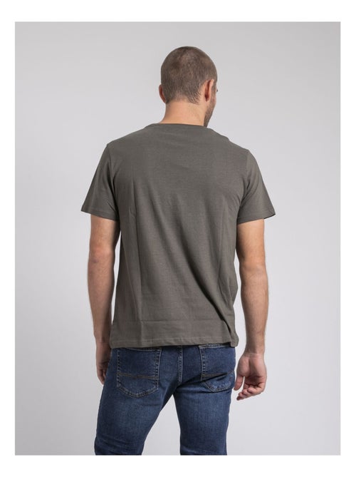 T-shirt col rond pur coton jiminal - Kiabi