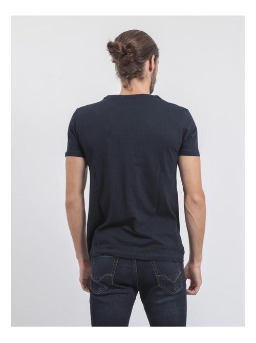 T-shirt col rond pur coton jonak - Kiabi
