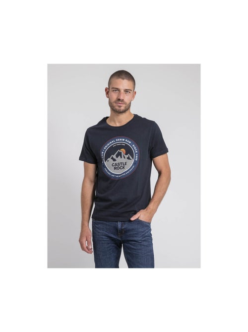 T-shirt col rond pur coton jorock - Kiabi