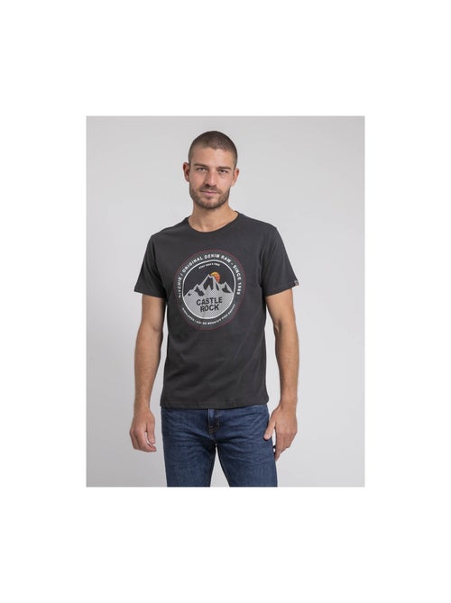 T-shirt col rond pur coton jorock - Kiabi