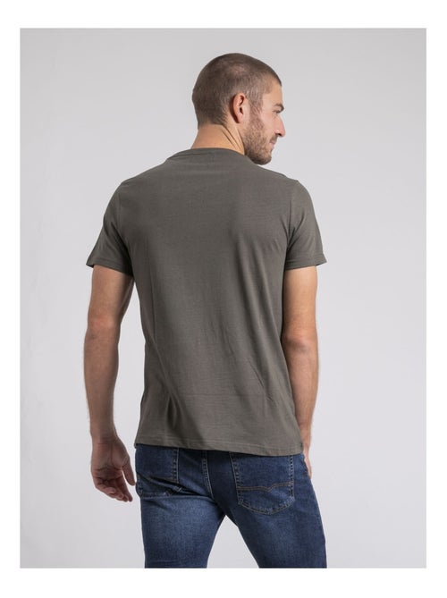T-shirt col rond pur coton jorustix - Kiabi