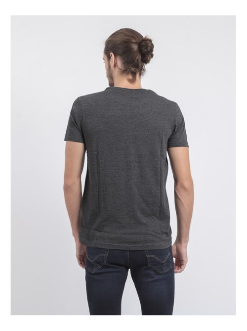 T-shirt col rond pur coton joultix - Kiabi