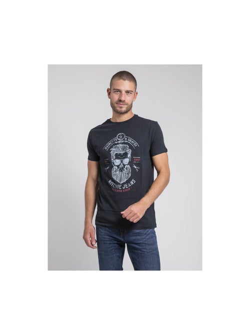 T-shirt col rond pur coton jusix - Kiabi