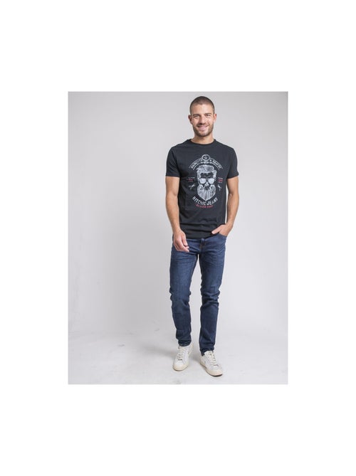 T-shirt col rond pur coton jusix - Kiabi
