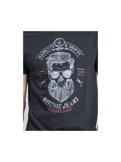 T-shirt col rond pur coton jusix - Kiabi