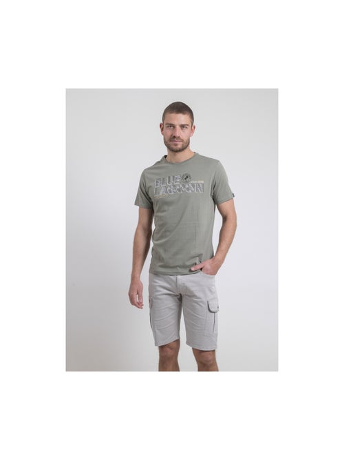 T-shirt col rond pur coton napamiel - Kiabi