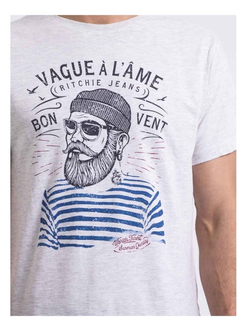 T-shirt col rond pur coton naple - Kiabi T-shirt col rond pur coton naple - Kiabi