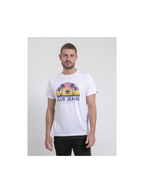 T-shirt col rond pur coton napour - Kiabi
