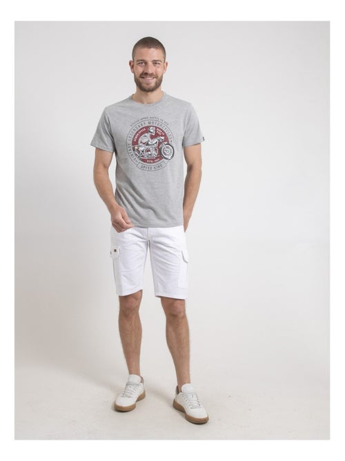 T-shirt col rond pur coton nelizio - Kiabi