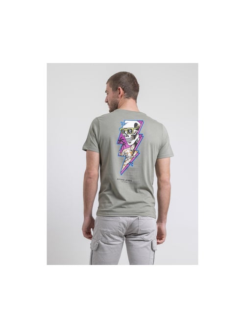 T-shirt col rond pur coton nikiskull - Kiabi T-shirt col rond pur coton nikiskull - Kiabi