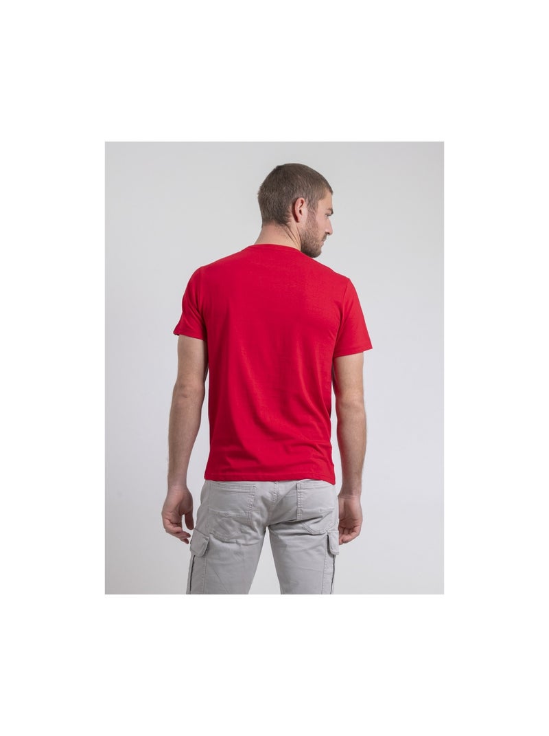 T-shirt col rond pur coton nobenito Rouge - Kiabi