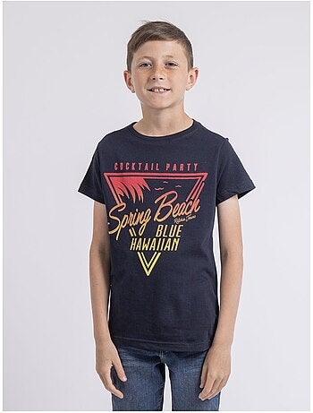 T-shirt col rond pur coton noclark garçon