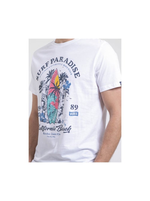 T-shirt col rond pur coton noukiwi - Kiabi T-shirt col rond pur coton noukiwi - Kiabi