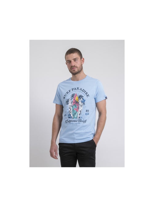 T-shirt col rond pur coton noukiwi - Kiabi