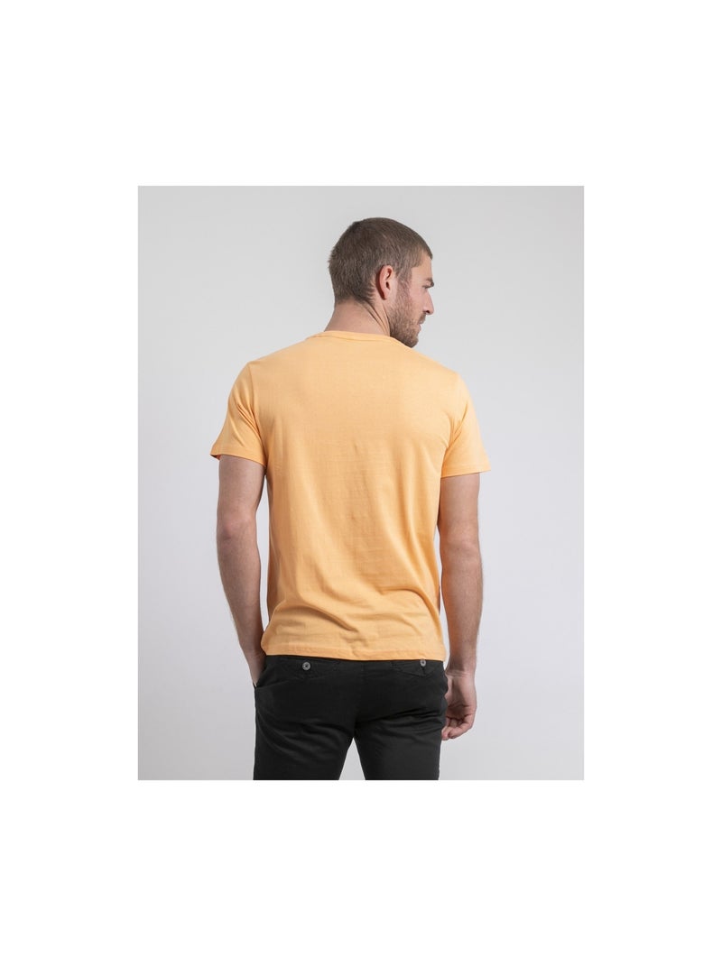 T-shirt col rond pur coton noukiwi Orange - Kiabi